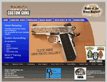 Tablet Screenshot of andyscustomguns.com